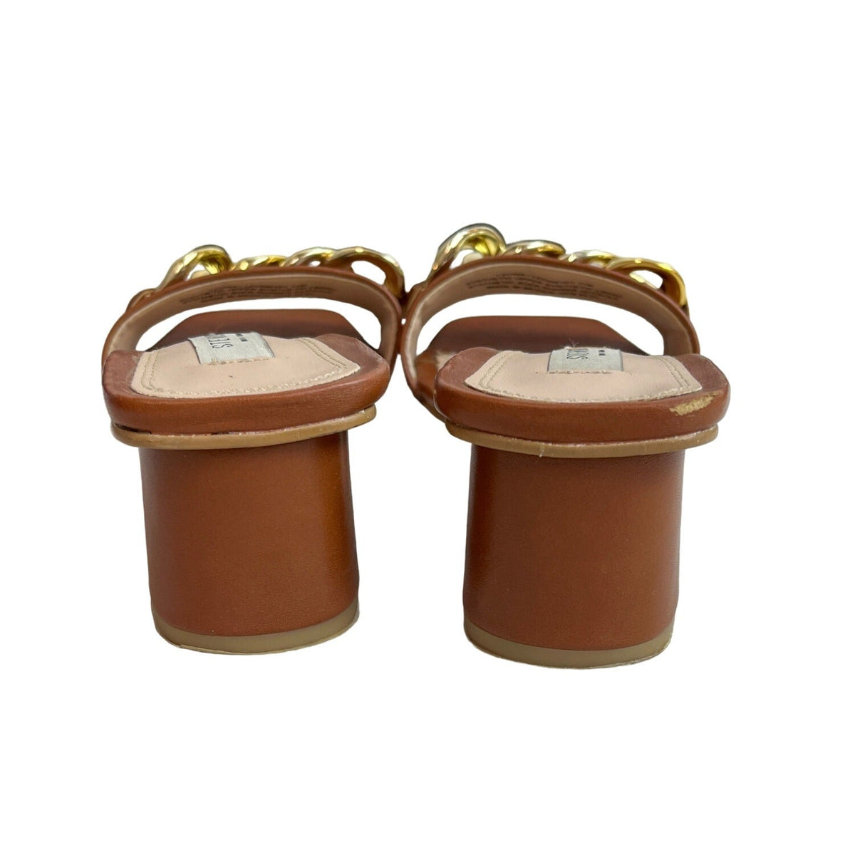Steven New York Women's Brown Leona Blocked Sandals Sz 11