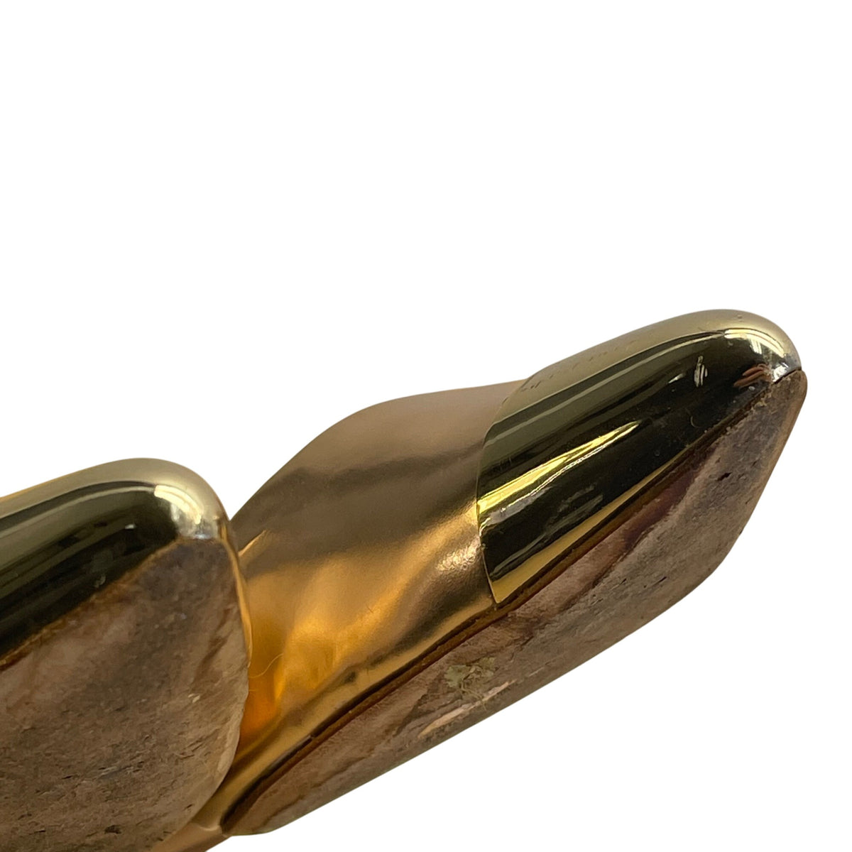 Christian Dior Women’s Gold Metallic Pointed Toe Ballet Flats Size 35.5