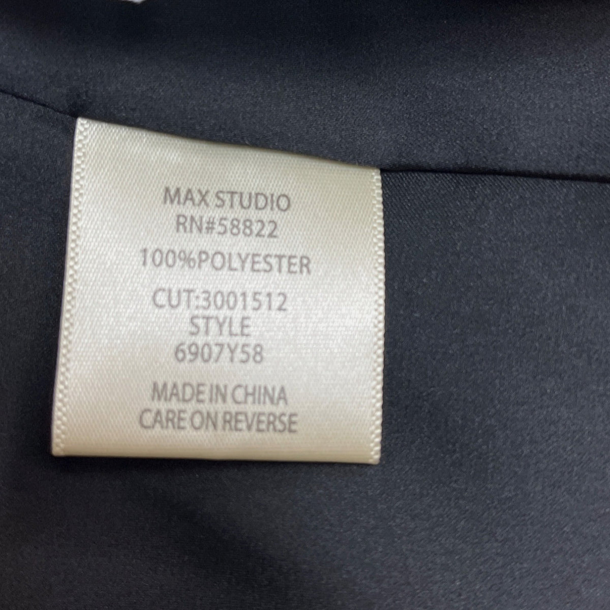 Max Studio Women’s Black Pleated Floral Pattern Dress Size M