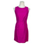 Asap Saks Fifth Avenue Hot Pink Sleeveless Silk Blend Sheath Dress Size 2