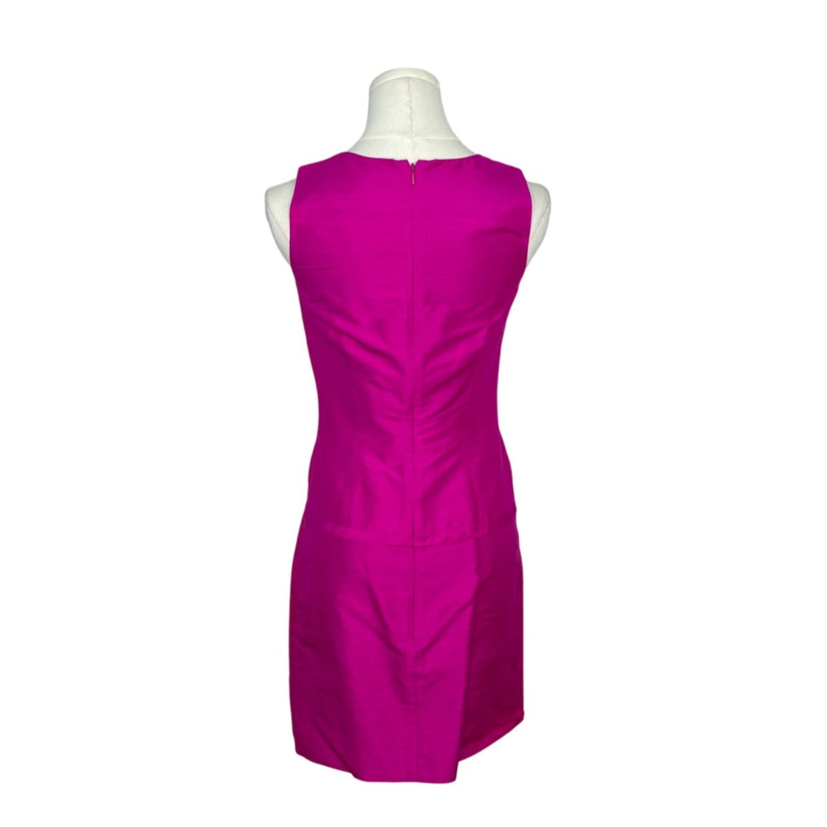 Asap Saks Fifth Avenue Hot Pink Sleeveless Silk Blend Sheath Dress Size 2