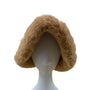 Vintage Rust Hat With Faux Fur Trim & Sherpa Lining