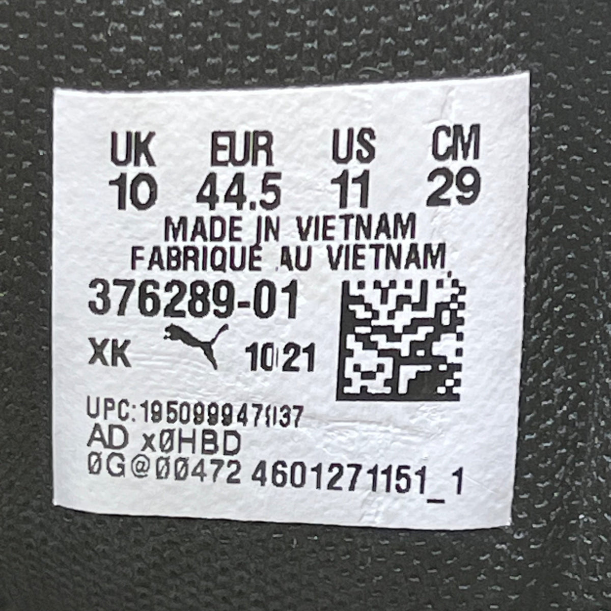 Puma Men’s Black Mesh Cushioned Sole Twitch Runner Running Shoes Size 11