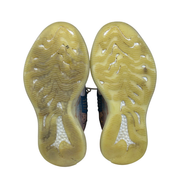 Mens Multicolor Athletic Sneakers Sherpa-Lined Abstract Design Boost Sole Lace-Up