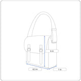 Vintage Le Regale Ivory & Purple Beaded Chain Strap Womens Evening Clutch Sz S