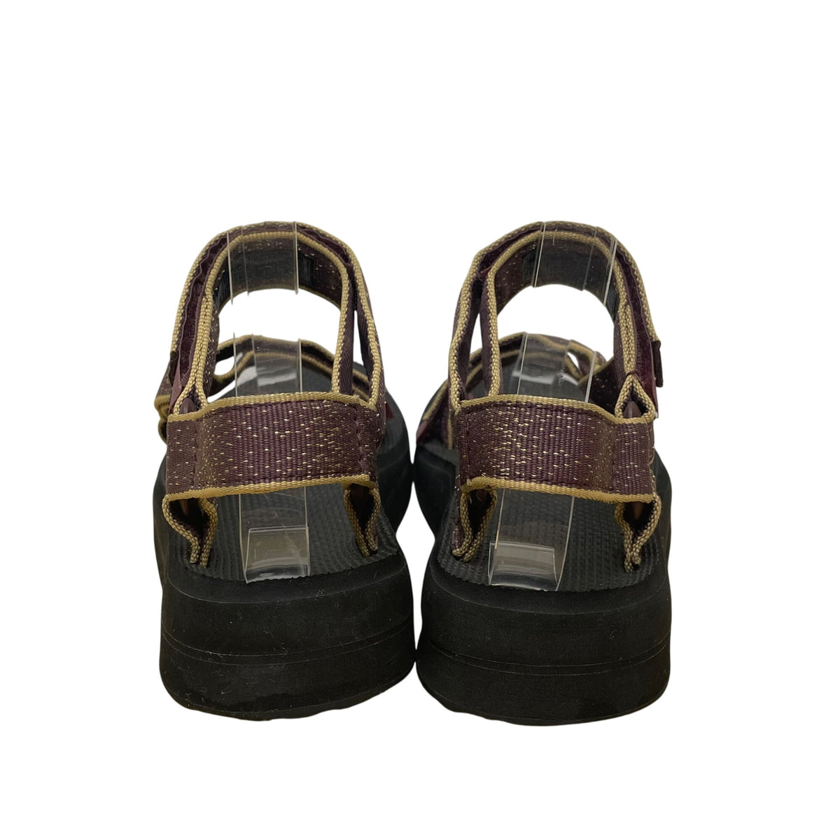 Teva Women’s Purple Textile Black Footbed Adjustable Strappy Sandals Size 5