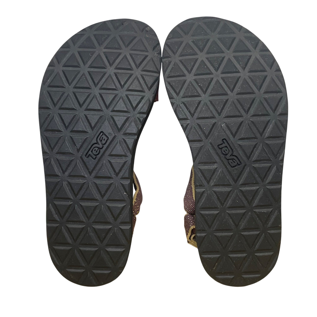 Teva Women’s Purple Textile Black Footbed Adjustable Strappy Sandals Size 5