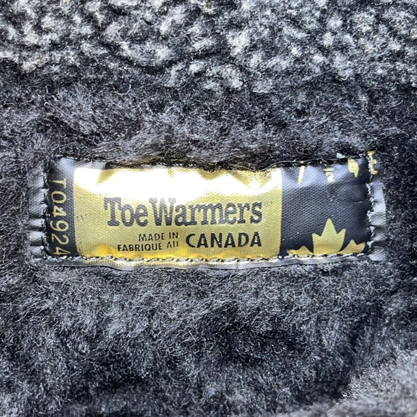 Toe Warmers Women’s Black Faux Fur Insulated Zip Front Winter Boots Size 7.5