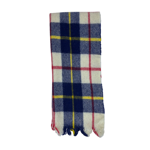 Glentana Mills Unisex Multi-Color 100% Wool Plaid Fringe Scarf 64 Inches Scotland