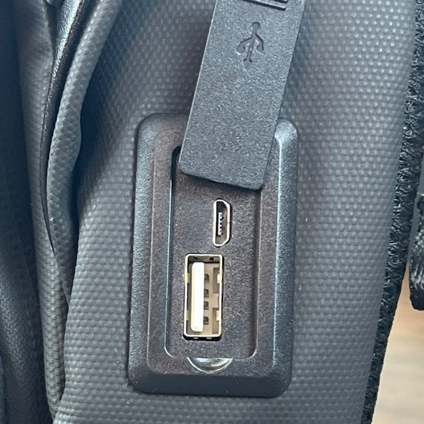 Fenruien Anti-Theft Sling Bag With USB Charging Port For Men Black Size M - New