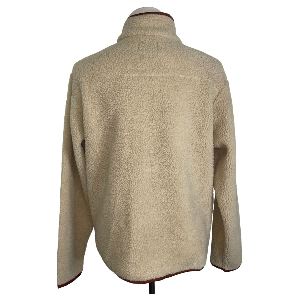 NWT BDG Fluffy Zipper Casual Light Brown Men's Full Zip Polyester Jacket Size L