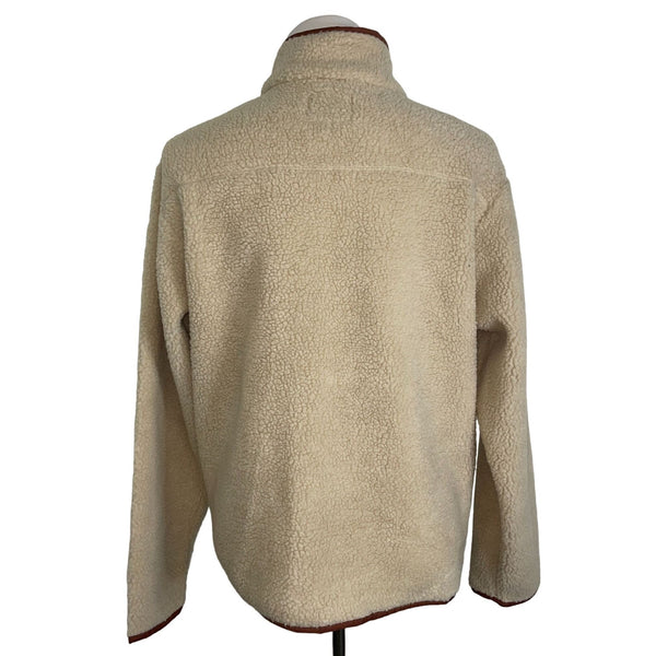 NWT BDG Fluffy Zipper Casual Light Brown Men's Full Zip Polyester Jacket Size L