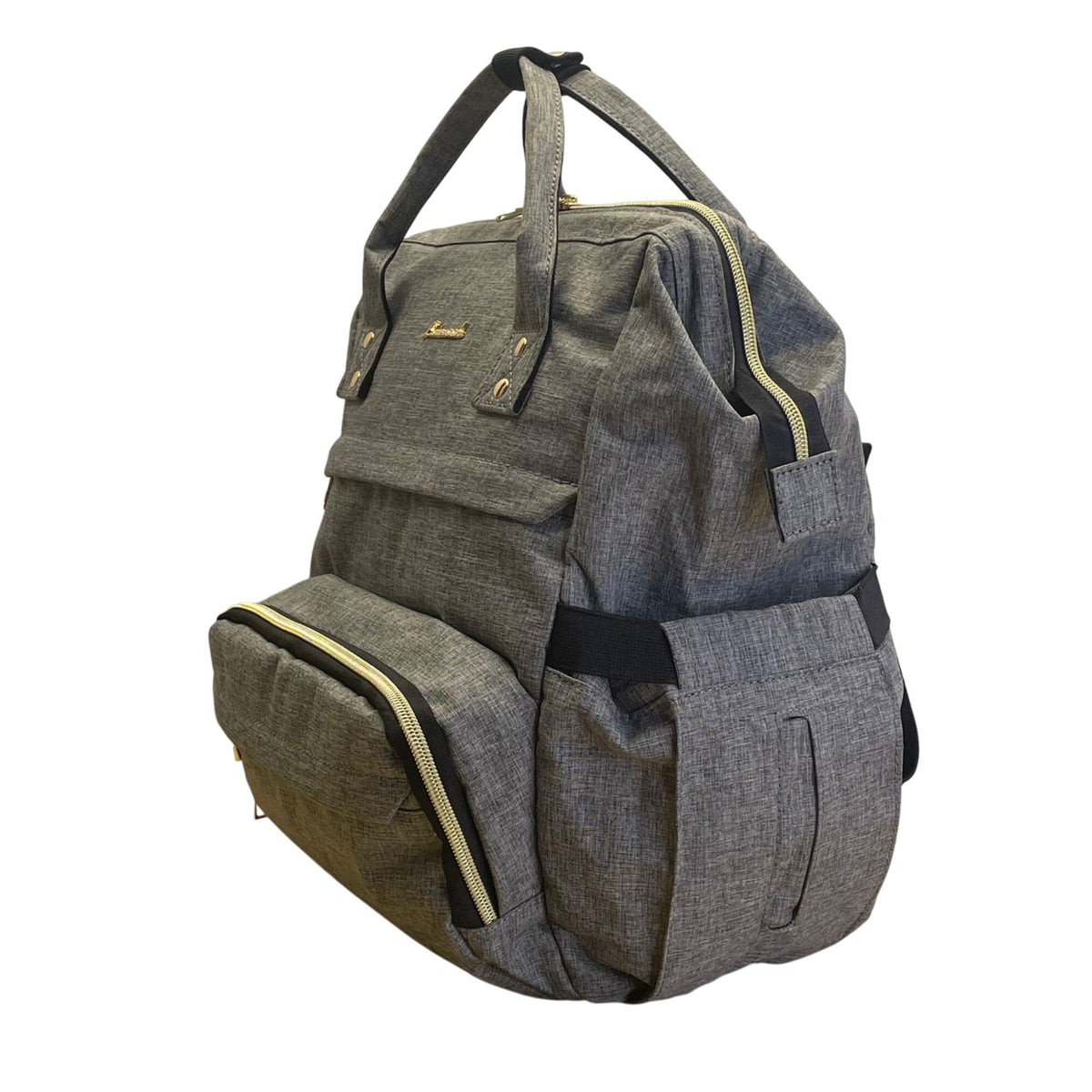 Lovevook Gray With Gold Accents Adjustable Straps Viola l Laptop Backpack Sz M