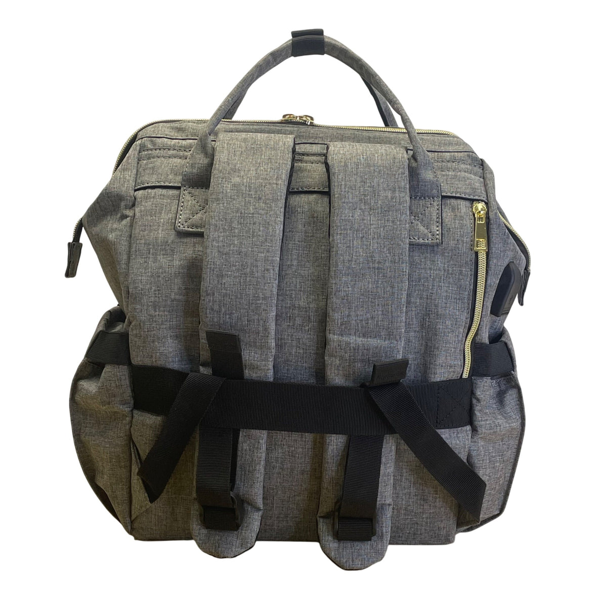 Lovevook Gray With Gold Accents Adjustable Straps Viola l Laptop Backpack Sz M