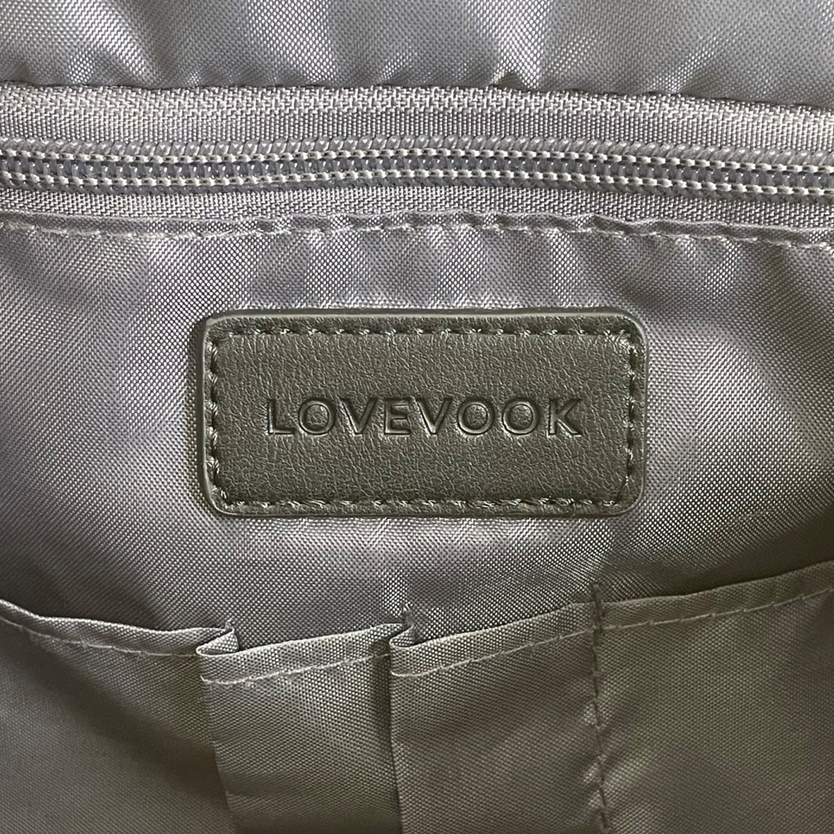 Lovevook Gray With Gold Accents Adjustable Straps Viola l Laptop Backpack Sz M