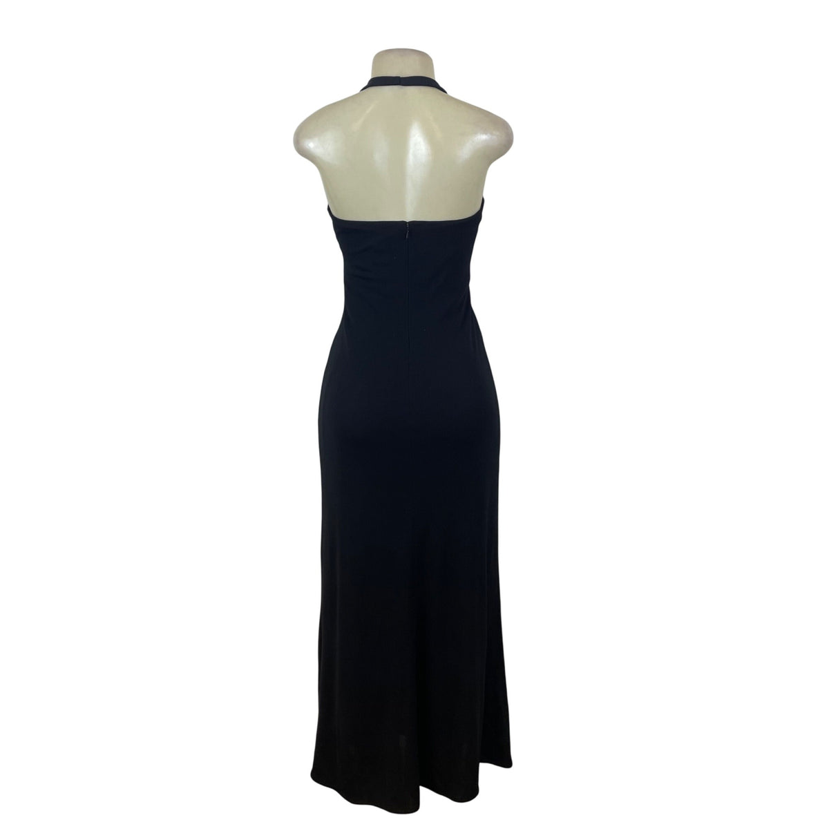 Rimini Womens Black Halter Maxi Dress With Waist Detail Size 2