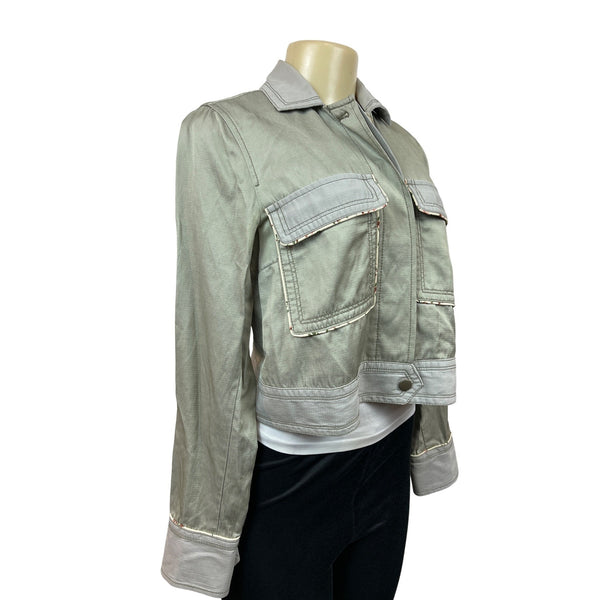 Anthropologie Women’s Olive Green Button Up Jacket Sz S New