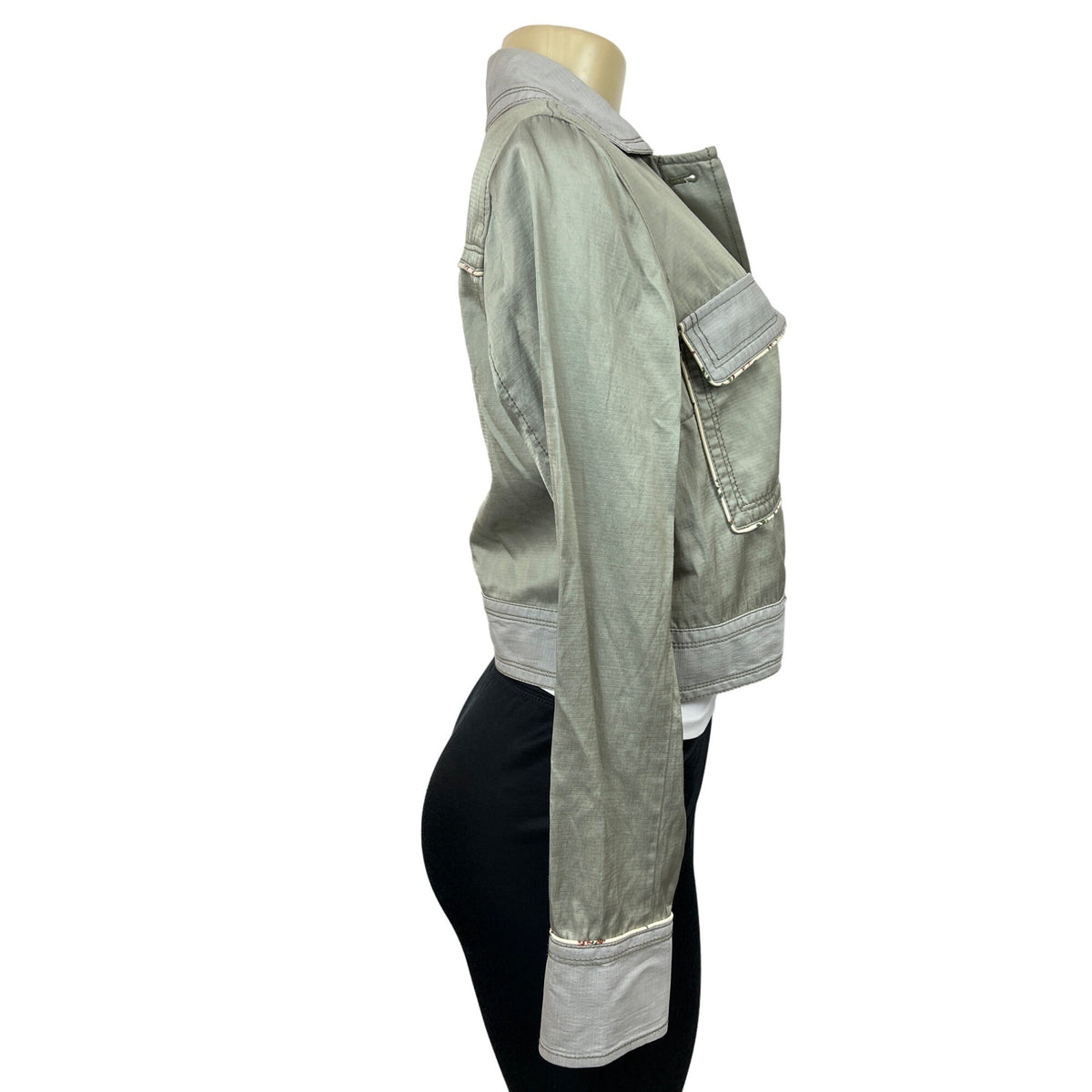 Anthropologie Women’s Olive Green Button Up Jacket Sz S New