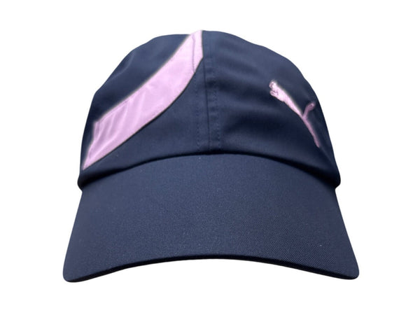 Puma Women's Navy Blue & Pink Athletic Cap with Adjustable Strap - New