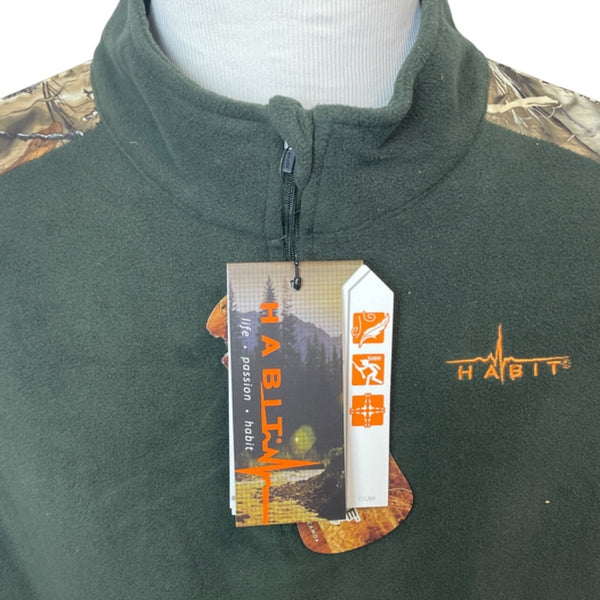 Habit Mens Camouflage Pullover Jacket Green Size 2XL - NWT