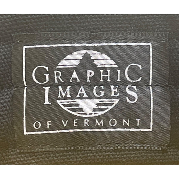 Handmade Graphic Images Vermont Black Multicolor Cat Artwork Crossbody Bag