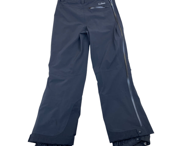 L.L. Bean Mens Black Snow Pants Adjustable Waist All-Weather Insulated Sz M