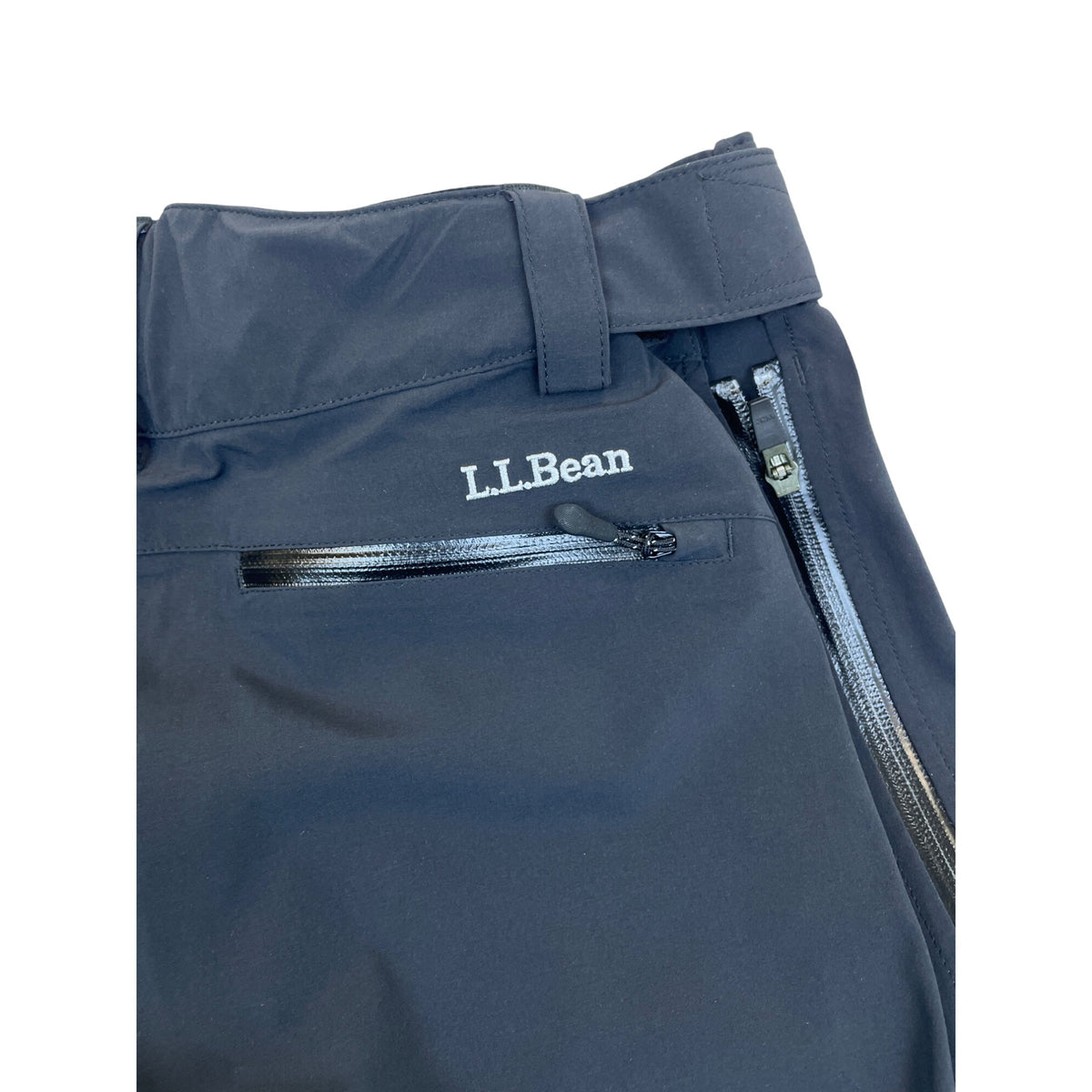 L.L. Bean Mens Black Snow Pants Adjustable Waist All-Weather Insulated Sz M