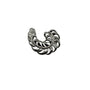 Monet Silver Tone Feather Brooch Pin Vintage Swirl Classic Costume
