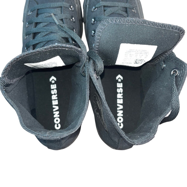Converse Chuck Taylor AS Hi Black Monochrome Unisex Sneakers Sz 7.5M 9.5W - New
