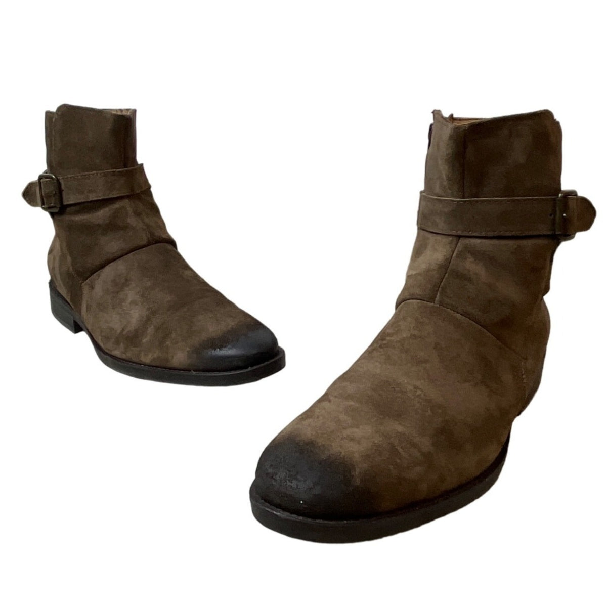 Johnston & Murphy Men's Brown Gunsmoke Suede Leather Whitaker Boots Sz 12 - NWB