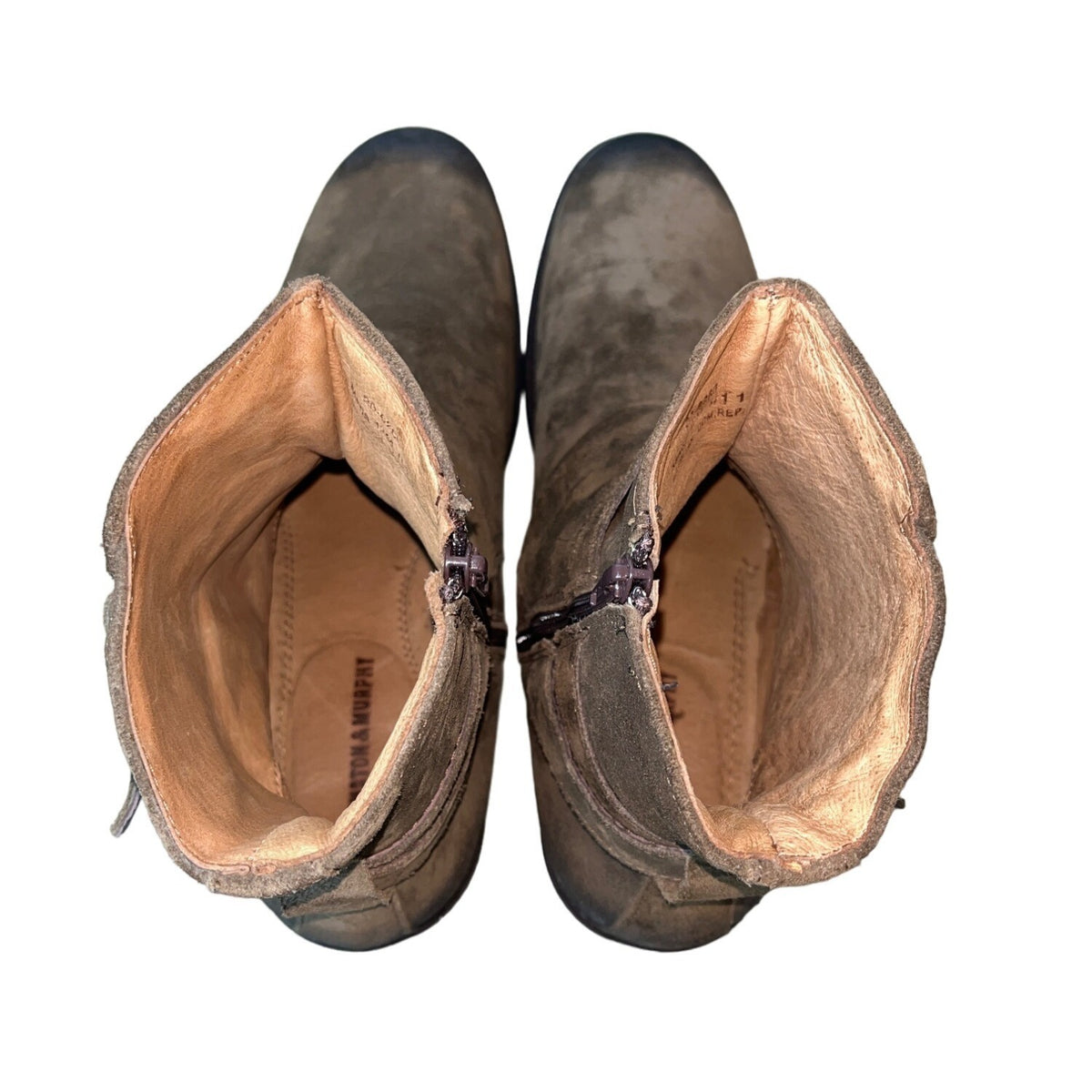 Johnston & Murphy Men's Brown Gunsmoke Suede Leather Whitaker Boots Sz 12 - NWB