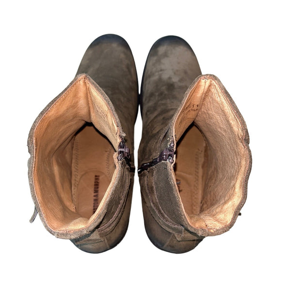 Johnston & Murphy Men's Brown Gunsmoke Suede Leather Whitaker Boots Sz 12 - NWB