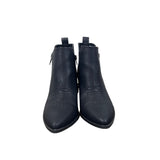 Dv Womens Black Pointed Toe Ankle Boots With Block Heel Size 7.5