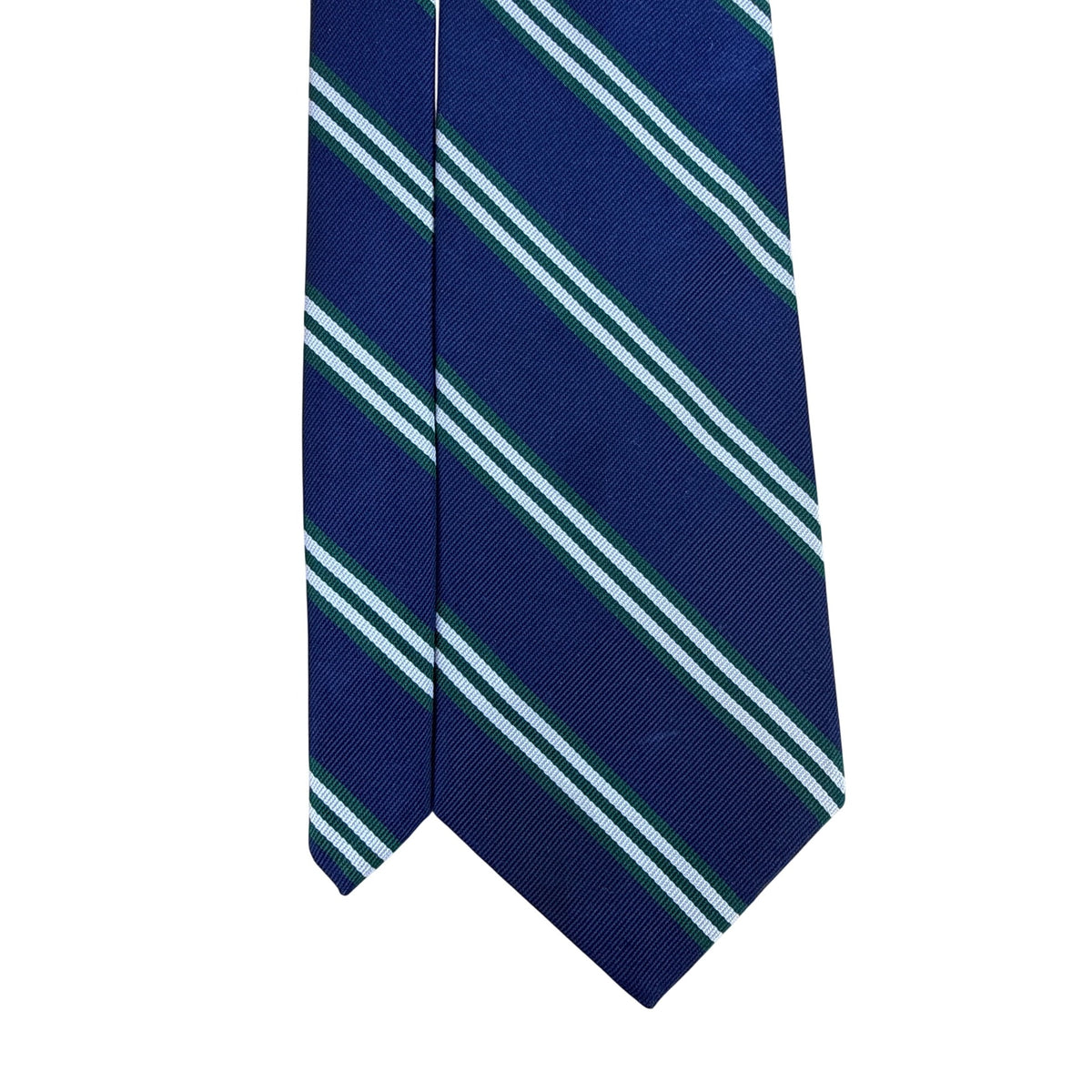 Vintage Brooks Brothers Blue Silk Striped Tie 58"x3.5" Classic Design
