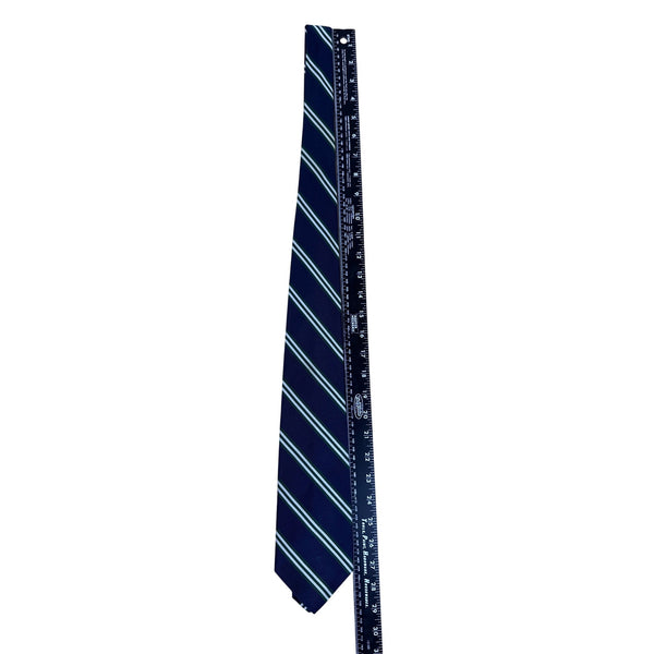 Vintage Brooks Brothers Blue Silk Striped Tie 58"x3.5" Classic Design