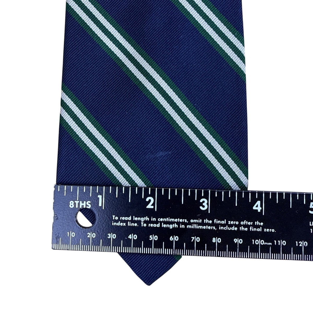 Vintage Brooks Brothers Blue Silk Striped Tie 58"x3.5" Classic Design