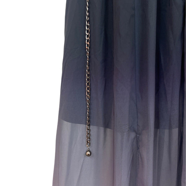 City Chic Smoke Black Statement Ombre Sleeveless Women's Maxi Dress Sz L - New