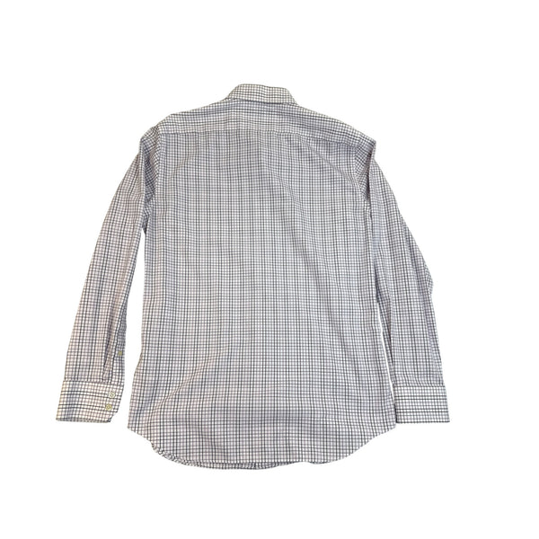 Banana Republic Mens Non-Iron Slim Fit Checkered Dress Shirt M