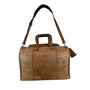 Insiders Duffels Leather & Canvas Travel Bag With Adjustable Strap
