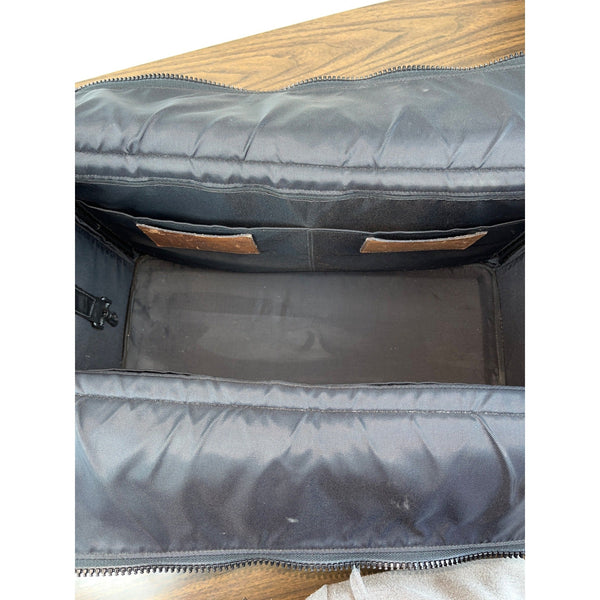 Insiders Duffels Leather & Canvas Travel Bag With Adjustable Strap