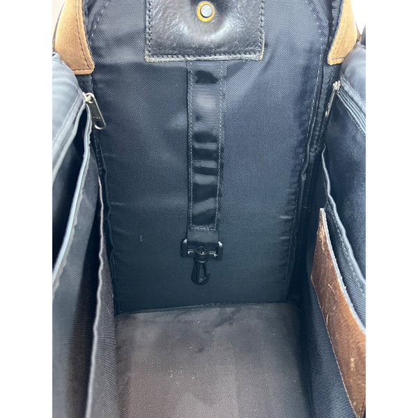 Insiders Duffels Leather & Canvas Travel Bag With Adjustable Strap
