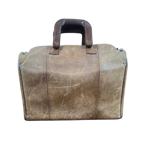 Insiders Duffels Leather & Canvas Travel Bag With Adjustable Strap