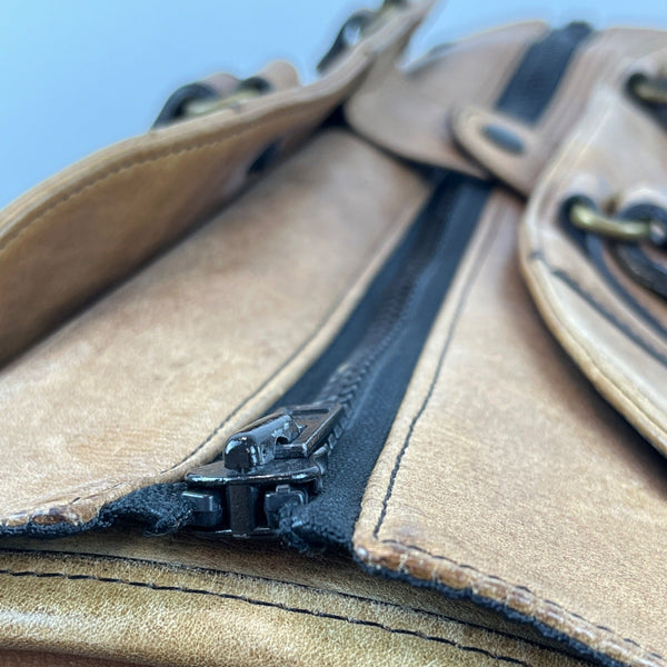 Insiders Duffels Leather & Canvas Travel Bag With Adjustable Strap