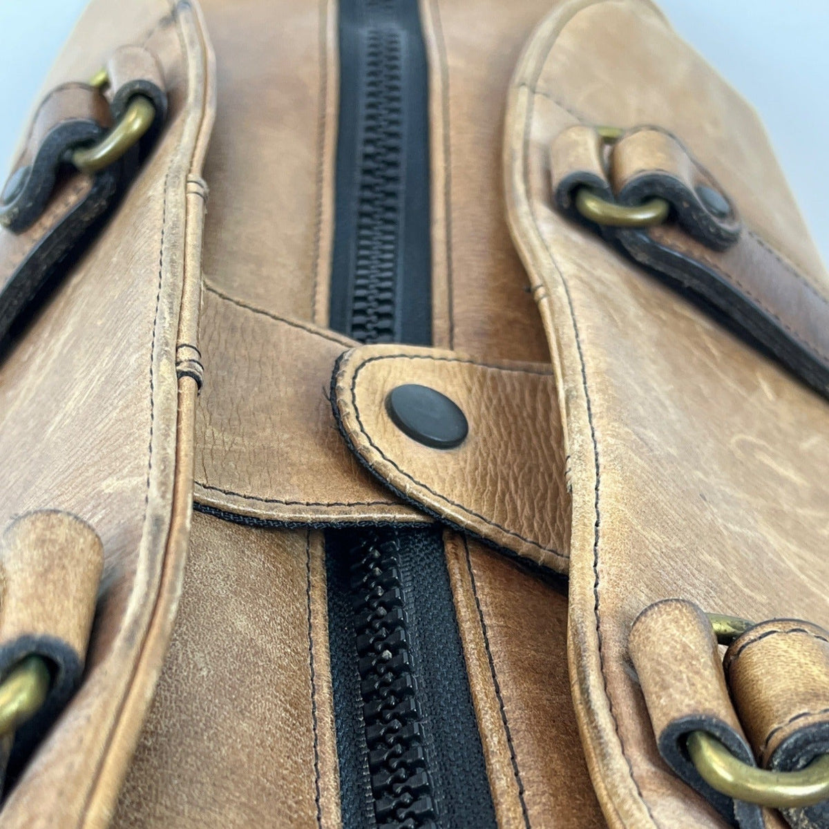 Insiders Duffels Leather & Canvas Travel Bag With Adjustable Strap