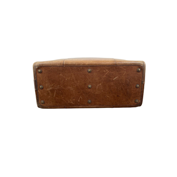 Insiders Duffels Leather & Canvas Travel Bag With Adjustable Strap