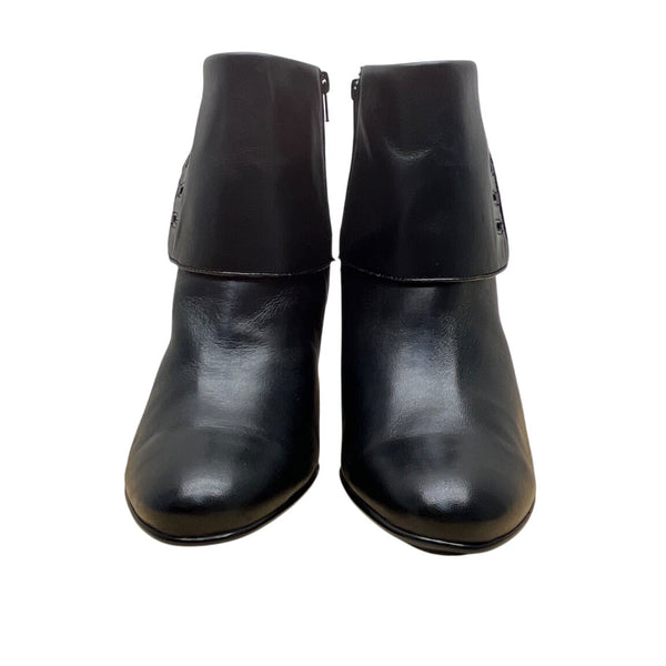 Söfft Orlena Women’s Black Leather Button Details Side Zipper Ankle Boots Sz 8M