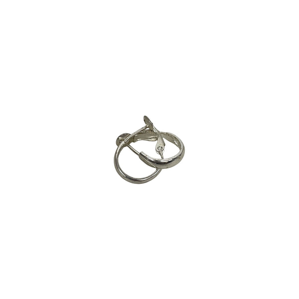 Silver-Plated Womens Hoops Leverback Earrings Lightweight Small Circular Shape
