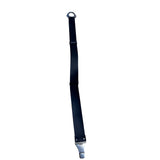 Chicos Black Adjustable Faux Leather Belt With Silver-Tone Tribal Buckle Design
