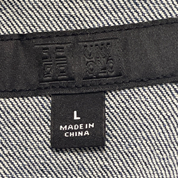 Uniqlo Womens Denim Jean Jacket Classic Fit Button Front Size L - New