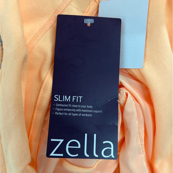 Zella Womens Slim Fit Coral Kiss Zip Up Long Sleeve Jacket Sz S - New